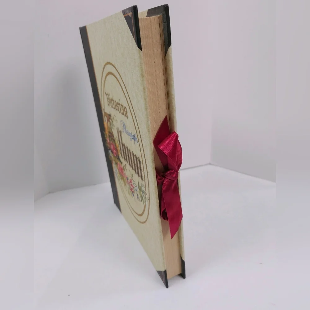 Victorian Photograph Album with Floral Design